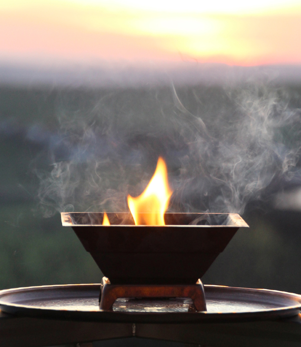 Agnihotra Rauch, Atmosphäre, Homa-Hof Heiligenberg