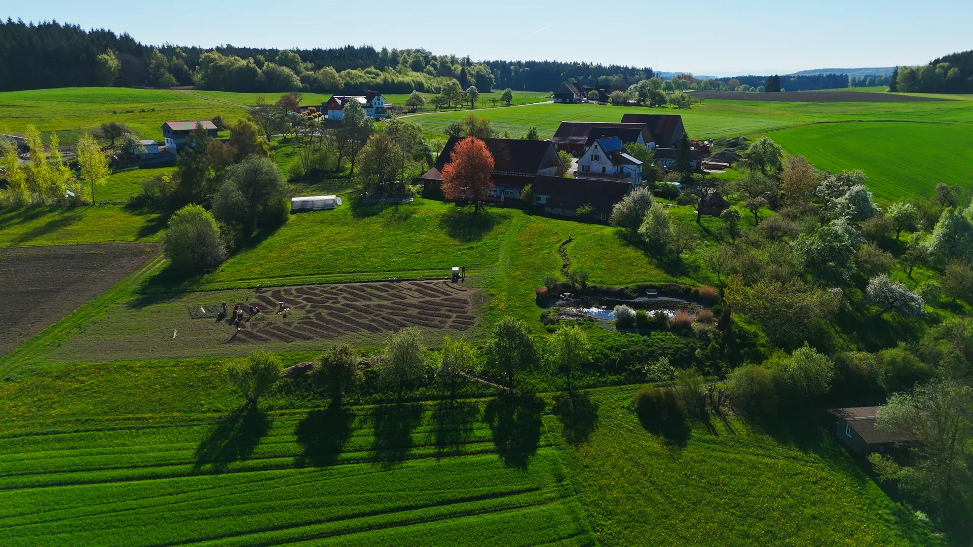 Kraftort Homa-Hof – Luftaufnahme