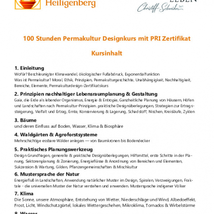 Seminarinhalt-Permakultur